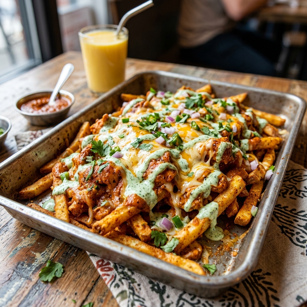 Tandoori Soya Chaap Loaded Masala Fries