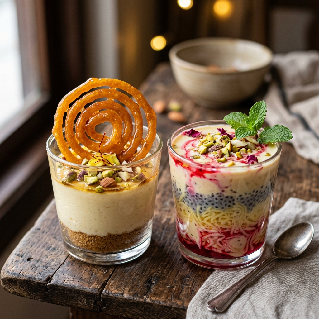 Gulab Jamun Cheesecake Cup