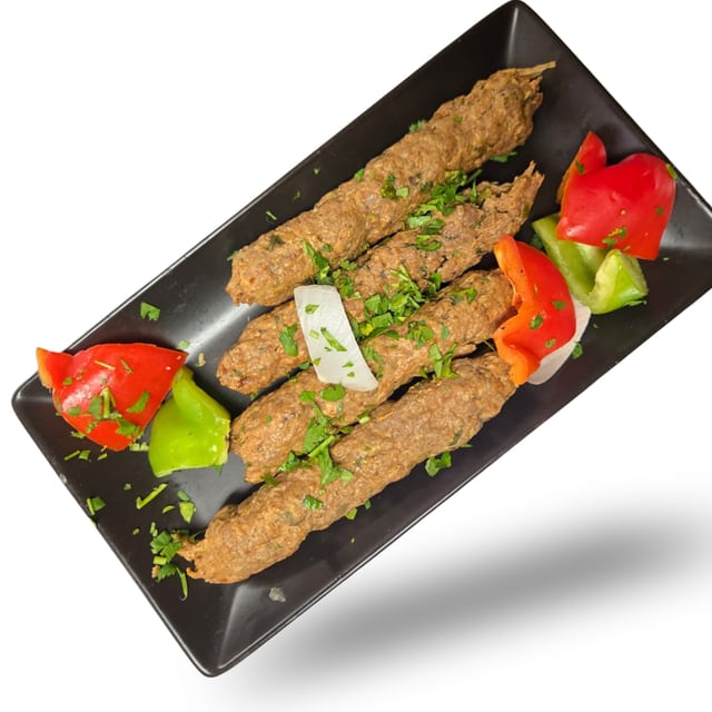 Lamb Seekh Kebab.