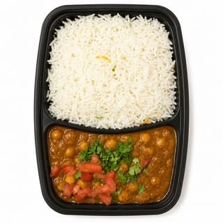 Chana Masala Rice Bowl