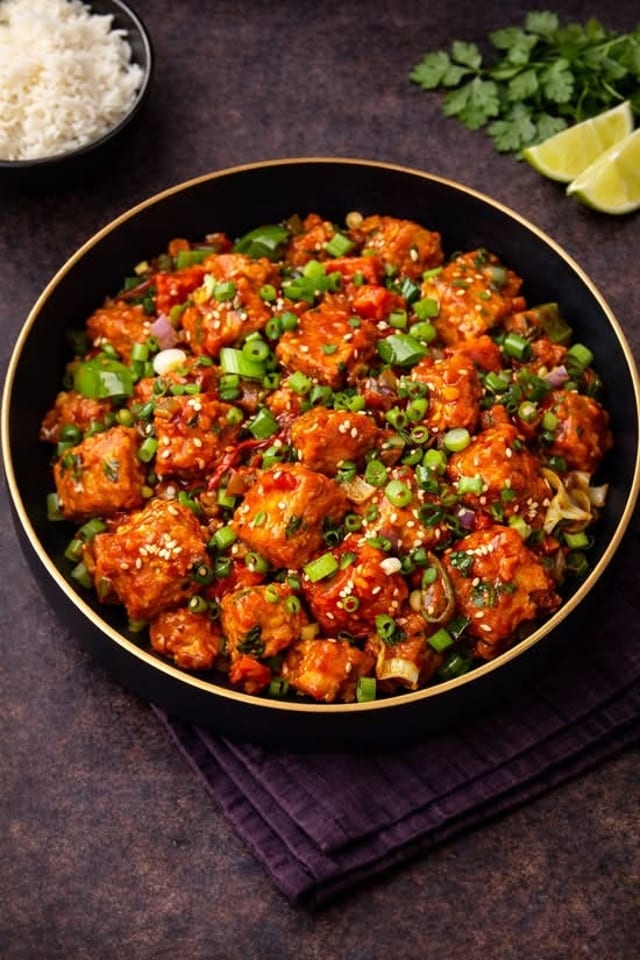 Chilli Paneer.